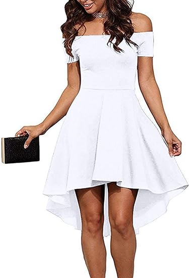 Cocktail Skater Dress White