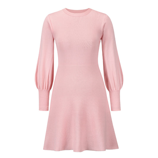 Fashion Elegant Dress Slim Fit Slim Pink